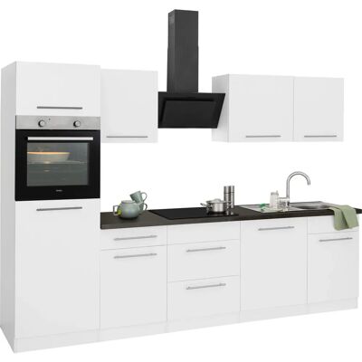 WIHO KÜCHEN Unna Weiße Küchenzeile - 280cm x 60cm - Komplettset WIHO KÜCHEN Unna Weiße Küchenzeile - 280cm x 60cm - Komplettset