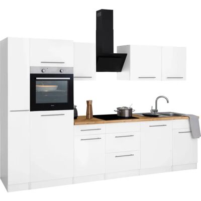 WIHO KÜCHEN Unna - Weiß Kastelleiche Komplettküchen-Set WIHO KÜCHEN Unna - Weiß Kastelleiche Komplettküchen-Set