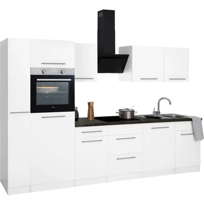 WIHO Küchen Unna Weiß Granit Komplettküchen-Set WIHO Küchen Unna Weiß Granit Komplettküchen-Set