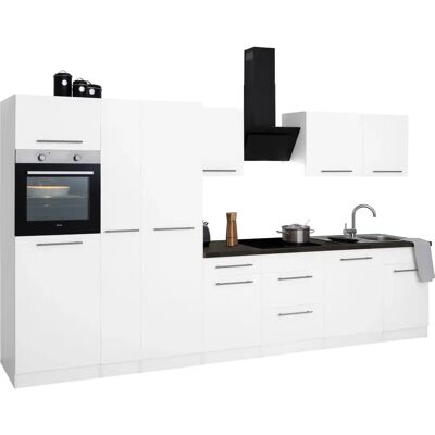 WIHO KÜCHEN Unna Küchenzeile - 360cm x 60cm - Weiß - Komplettküchen-Set WIHO KÜCHEN Unna Küchenzeile - 360cm x 60cm - Weiß - Komplettküchen-Set