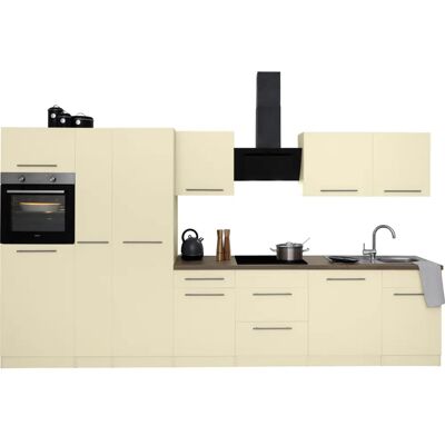 WIHO KÜCHEN Unna - Magnolia, beige, 360cm Küchenzeile WIHO KÜCHEN Unna - Magnolia, beige, 360cm Küchenzeile
