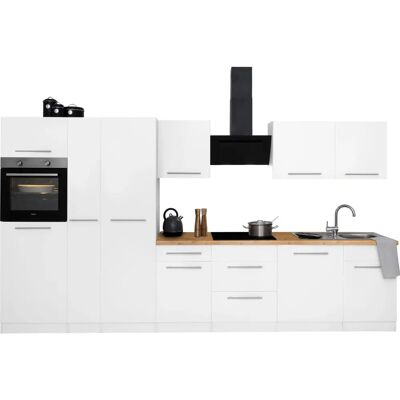 WIHO Küchen Unna Küchen Set - Weiß, 360cm x 60cm - Küchenzeile WIHO Küchen Unna Küchen Set - Weiß, 360cm x 60cm - Küchenzeile