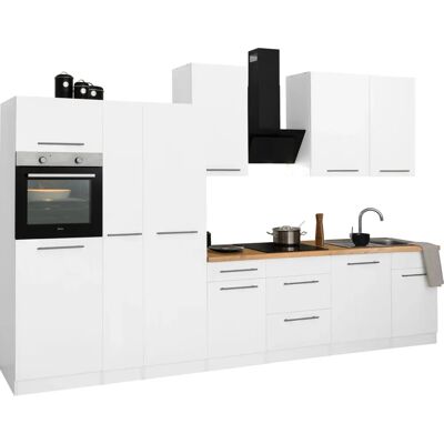 WIHO KÜCHEN Unna - Komplette Küchenzeile - 360x60cm - Weiß - Küche WIHO KÜCHEN Unna - Komplette Küchenzeile - 360x60cm - Weiß - Küche