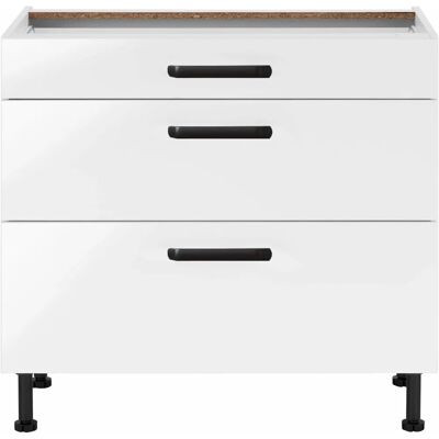 WIHO KÜCHEN Simi Weiß Küchenunterschrank mit Soft-Close WIHO KÜCHEN Simi Weiß Küchenunterschrank mit Soft-Close