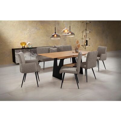 K+W KOMFORT & WOHNEN Giacomo I - Esstisch-Set, braun K+W KOMFORT & WOHNEN Giacomo I - Esstisch-Set, braun