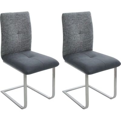 K+W KOMFORT & WOHNEN Giacomo II Blau Microfaser Esszimmerstuhl K+W KOMFORT & WOHNEN Giacomo II Blau Microfaser Esszimmerstuhl