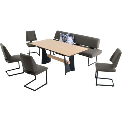 KW Komfort & Wohnen - Longbeach - Braun Schlamm - dining set KW Komfort & Wohnen - Longbeach - Braun Schlamm - dining set