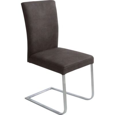 K+W KOMFORT & WOHNEN Santos II Edelstahl Braun Stuhl - Stuhl K+W KOMFORT & WOHNEN Santos II Edelstahl Braun Stuhl - Stuhl