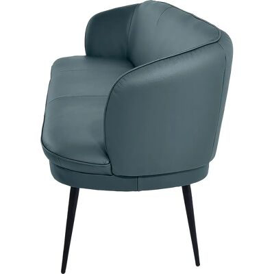 K+W KOMFORT & WOHNEN ZOOM Blau Leder 3-Sitzer K+W KOMFORT & WOHNEN ZOOM Blau Leder 3-Sitzer