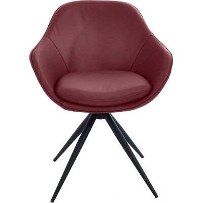 K+W KOMFORT & WOHNEN ZOOM Drehstuhl - Leder Longlife BRONCO, rot, 60x83x57cm K+W KOMFORT & WOHNEN ZOOM Drehstuhl - Leder Longlife BRONCO, rot, 60x83x57cm