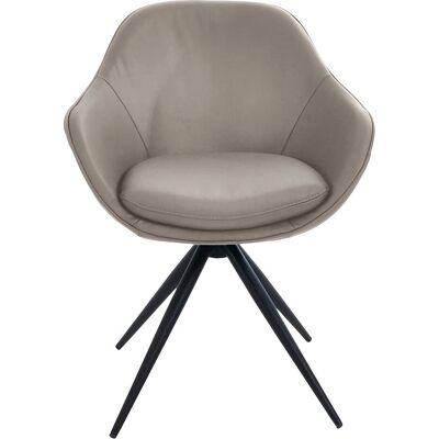 K+W KOMFORT & WOHNEN ZOOM Drehstuhl - Grau Leder K+W KOMFORT & WOHNEN ZOOM Drehstuhl - Grau Leder