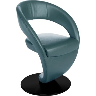 K+W KOMFORT & WOHNEN Wave Drehstuhl - Blau, 86x62x61cm K+W KOMFORT & WOHNEN Wave Drehstuhl - Blau, 86x62x61cm