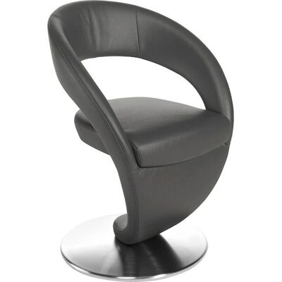K+W KOMFORT & WOHNEN Wave Bürostuhl - Drehfunktion, Leder, Metallbasis K+W KOMFORT & WOHNEN Wave Bürostuhl - Drehfunktion, Leder, Metallbasis