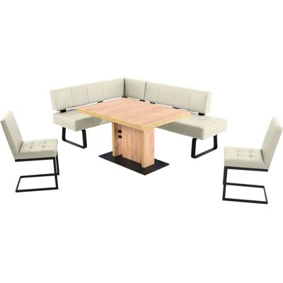 K+W Komfort & Wohnen Spider II Essgruppe - Leder, Ausziehbarer Tisch K+W Komfort & Wohnen Spider II Essgruppe - Leder, Ausziehbarer Tisch