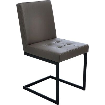 K+W KOMFORT & WOHNEN Leder Braun Freischwinger - Stuhl K+W KOMFORT & WOHNEN Leder Braun Freischwinger - Stuhl