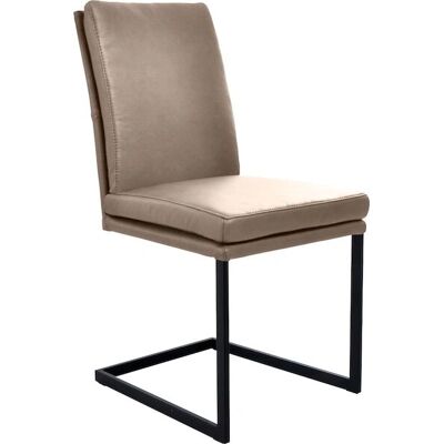 K+W Komfort & Wohnen Freischwinger - Stoff, Schwarz & Sand - 47x64x96cm K+W Komfort & Wohnen Freischwinger - Stoff, Schwarz & Sand - 47x64x96cm