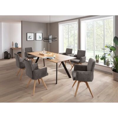 K+W KOMFORT & WOHNEN Drehstuhl - Grau K+W KOMFORT & WOHNEN Drehstuhl - Grau