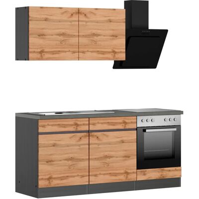 Kochstation KS-Riesa - Komplettküchen-Set - 180cm Breite Kochstation KS-Riesa - Komplettküchen-Set - 180cm Breite