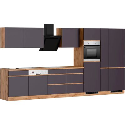 Kochstation Riesa Küchen-Set - Komplett 390cm Grau Kochstation Riesa Küchen-Set - Komplett 390cm Grau