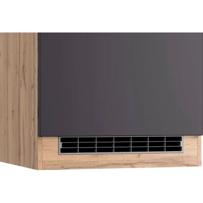 Kochstation KS-Riesa - 60cm Grauer Küchenschrank - Riesa Serie Kochstation KS-Riesa - 60cm Grauer Küchenschrank - Riesa Serie