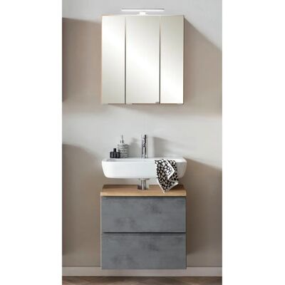 Held Sölden Badezimmer-Set - Grau (oxid beton) - Badmöbel Held Sölden Badezimmer-Set - Grau (oxid beton) - Badmöbel