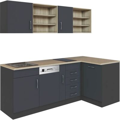 Kochstation KS-Mali - Küchen Set, Grau - Küche Kochstation KS-Mali - Küchen Set, Grau - Küche