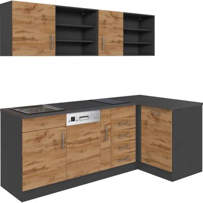 Kochstation KS-Mali - Eckküchen-Set - 210cm Kochstation KS-Mali - Eckküchen-Set - 210cm