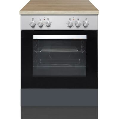 HELD MÖBEL Mali Küchenunterschrank - Anthrazit, 60cm breit, 85cm hoch - Küchenschrank HELD MÖBEL Mali Küchenunterschrank - Anthrazit, 60cm breit, 85cm hoch - Küchenschrank