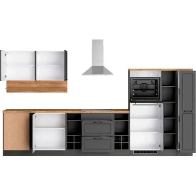 Kochstation KS-Lana Komplettküchen-Set - Grau Kochstation KS-Lana Komplettküchen-Set - Grau