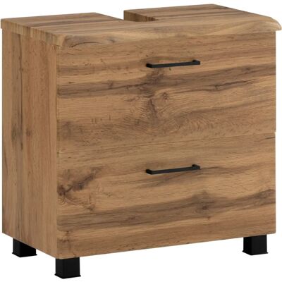 WELLTIME Trento Badezimmerunterschrank - MDF, 60cm, Wotaneiche WELLTIME Trento Badezimmerunterschrank - MDF, 60cm, Wotaneiche