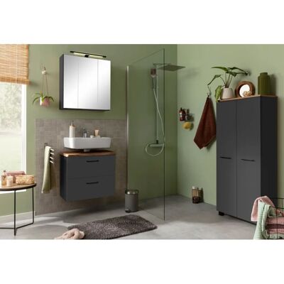 WELLTIME Trento - Grau - Badschrank WELLTIME Trento - Grau - Badschrank