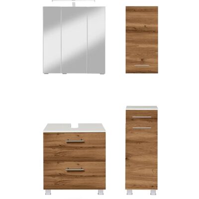 WELLTIME Trento - Badezimmer-Set, Weiß, 90x200cm WELLTIME Trento - Badezimmer-Set, Weiß, 90x200cm