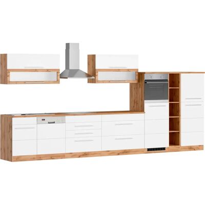 Kochstation Wien Küchen-Set - 440cm x 200cm - Weiß - Küche Kochstation Wien Küchen-Set - 440cm x 200cm - Weiß - Küche
