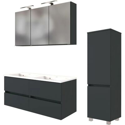 WELLTIME Baabe Badezimmer-Set - 120cm Waschtisch & Spiegelschrank WELLTIME Baabe Badezimmer-Set - 120cm Waschtisch & Spiegelschrank