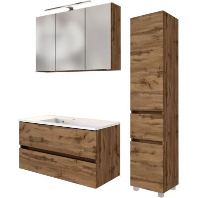 WELLTIME Baabe Badezimmermöbel-Set mit Waschtisch, Spiegelschrank & Mehr WELLTIME Baabe Badezimmermöbel-Set mit Waschtisch, Spiegelschrank & Mehr
