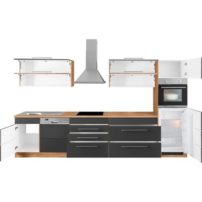 Kochstation KS-Wien Komplettküchen-Set - Induktion, 350x200x60cm Kochstation KS-Wien Komplettküchen-Set - Induktion, 350x200x60cm