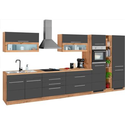 Kochstation KS-Wien Küchen Set - 430cm x 60cm - Umkehrbare Ceranplatte Kochstation KS-Wien Küchen Set - 430cm x 60cm - Umkehrbare Ceranplatte