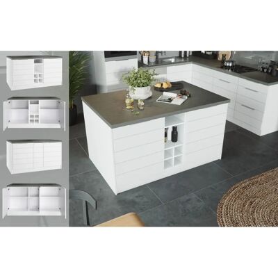 Kochstation KS-Luhe - 153cm Weiße Kücheninsel - Typ 1 Kochstation KS-Luhe - 153cm Weiße Kücheninsel - Typ 1