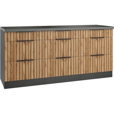 Kochstation KS-Lagos - 3 Schubladen Unterschrank Kochstation KS-Lagos - 3 Schubladen Unterschrank