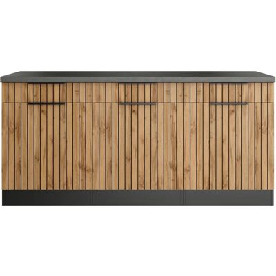Kochstation KS-Lagos - 3-türiger Küchenschrank, 180cm breit Kochstation KS-Lagos - 3-türiger Küchenschrank, 180cm breit