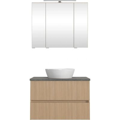 Welltime - Eixo - 80 cm - LED-Beleuchtung - Badmöbel-Set Welltime - Eixo - 80 cm - LED-Beleuchtung - Badmöbel-Set