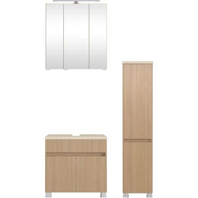 Welltime - Eixo - 90 cm - Eiche hell - Badmöbel-Set Welltime - Eixo - 90 cm - Eiche hell - Badmöbel-Set