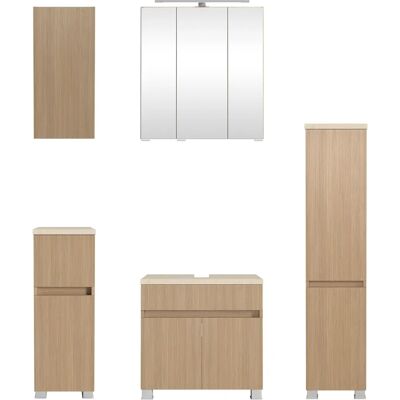 WELLTIME - Set 120 cm - Eiche hell - Badezimmer Set WELLTIME - Set 120 cm - Eiche hell - Badezimmer Set