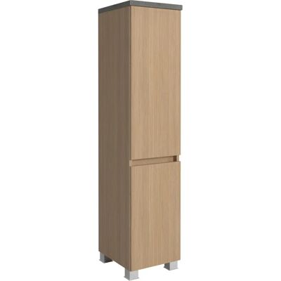 WELLTIME - Eixo - 110x47x200 - Eiche hell - Badezimmer-Schranksatz WELLTIME - Eixo - 110x47x200 - Eiche hell - Badezimmer-Schranksatz