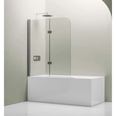 Bernstein Nano Glas Duschkabine - 120x140cm - Chromprofil Bernstein Nano Glas Duschkabine - 120x140cm - Chromprofil