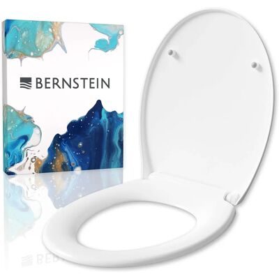Bernstein U2004 Siège de toilette à fermeture douce Blanc Compact - Publicité Bernstein U2004 Siège de toilette à fermeture douce Blanc Compact - Publicité
