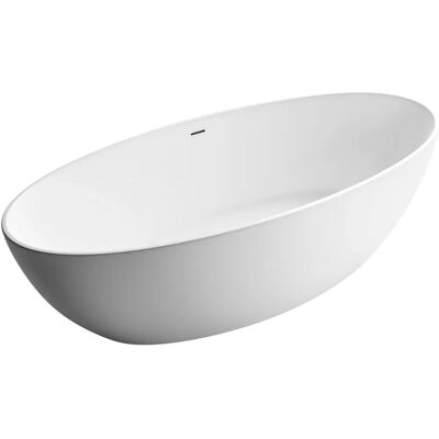 Bernstein - Bañera exenta de acrílico - Blanco - 186 x 88 x 60 cm Bernstein - Bañera exenta de acrílico - Blanco - 186 x 88 x 60 cm