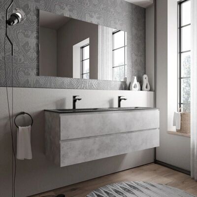 Bernstein Modelo ava 140 cm - Lavabo de fundición mineral Mueble de baño Bernstein Modelo ava 140 cm - Lavabo de fundición mineral Mueble de baño