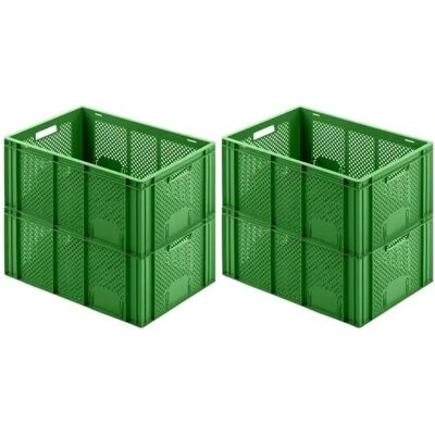 PROREGAL - 4x Bac Euro - 27.4x40x60 - 54L - Obst- und Gemüsebox PROREGAL - 4x Bac Euro - 27.4x40x60 - 54L - Obst- und Gemüsebox