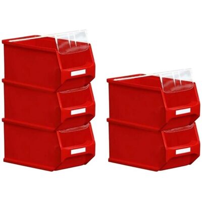 PROREGAL - Bac à bec rouge 3.0 - Rot - Lagerbehälter PROREGAL - Bac à bec rouge 3.0 - Rot - Lagerbehälter